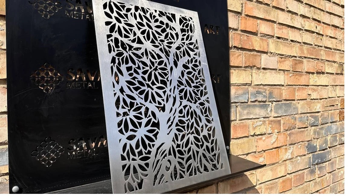 Fully customized STAINLESS STEEL Air Grilles 1mm thick flat (without rear frame)