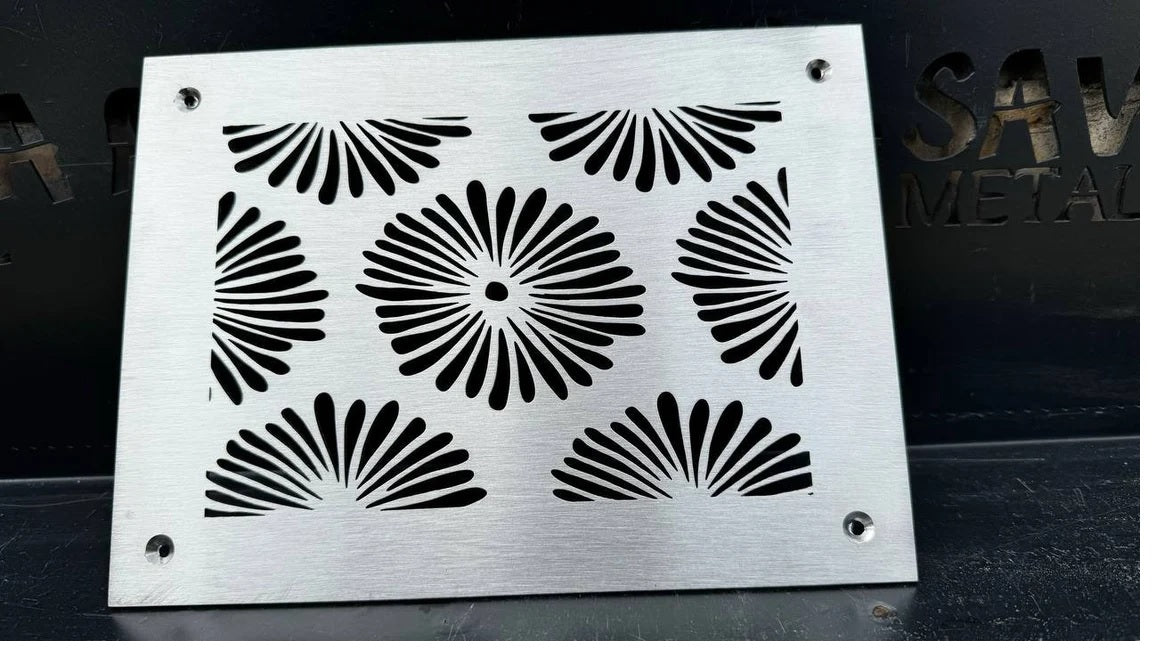 Fully customized STAINLESS STEEL Air Grilles 1mm thick flat (without rear frame)