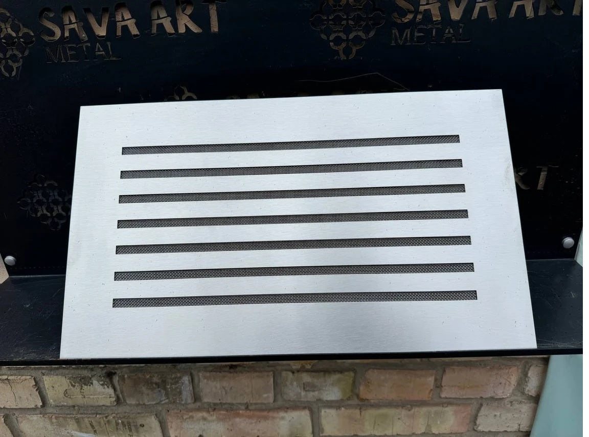 Fully customized STAINLESS STEEL Air Grilles 1mm thick flat (without rear frame)