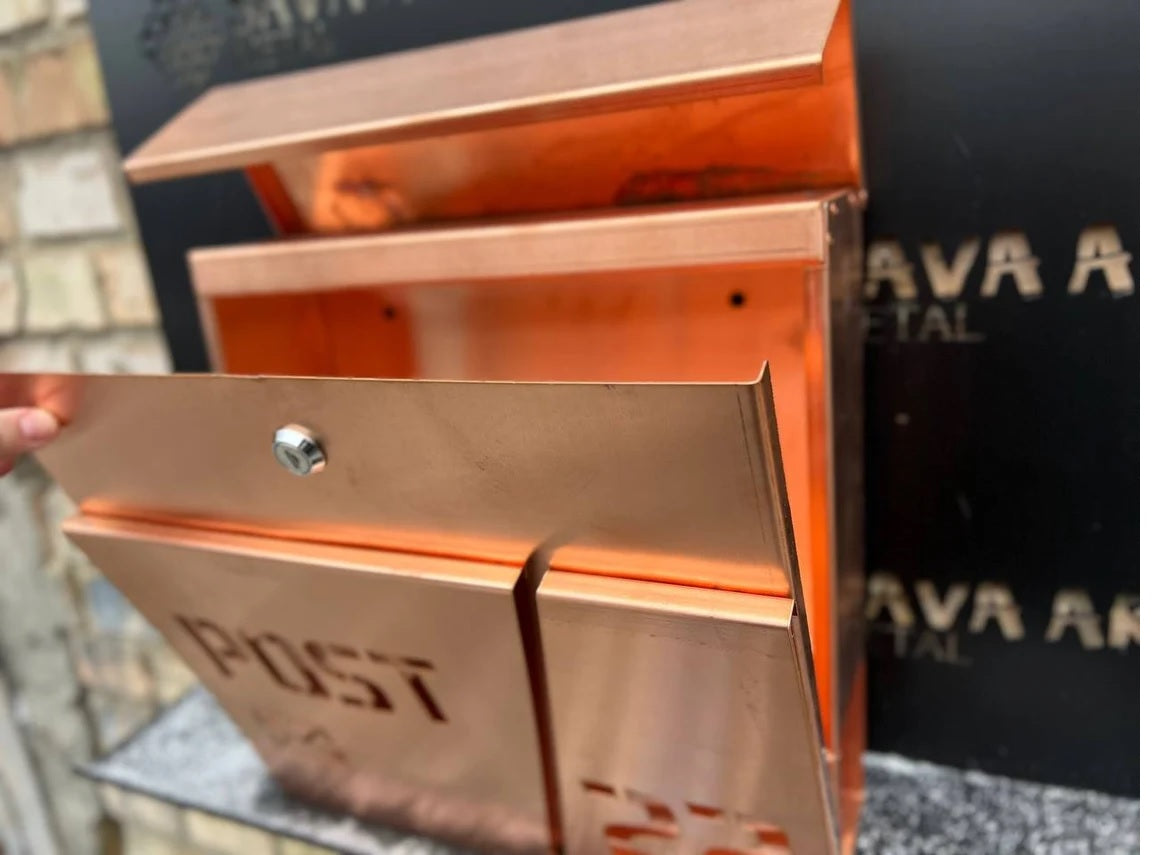 Customized PURE COPPER Personalized Mail box