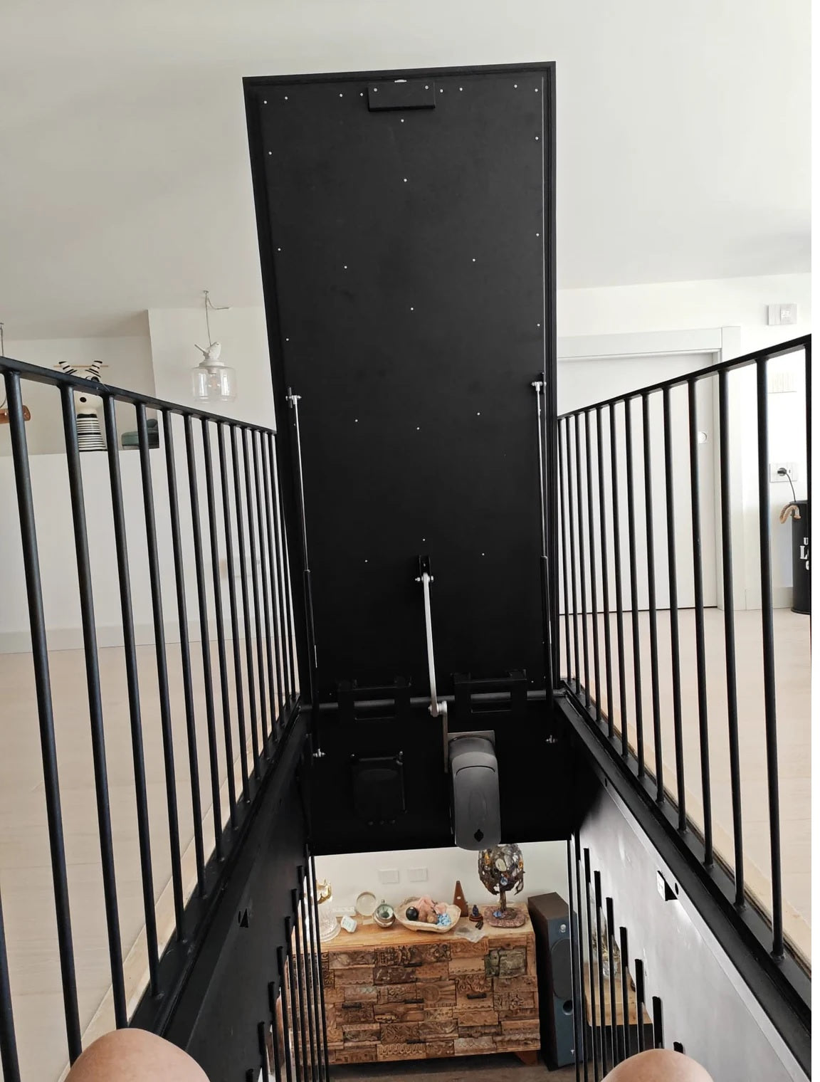 Bespoke Floor Hatch with Electric lifting system