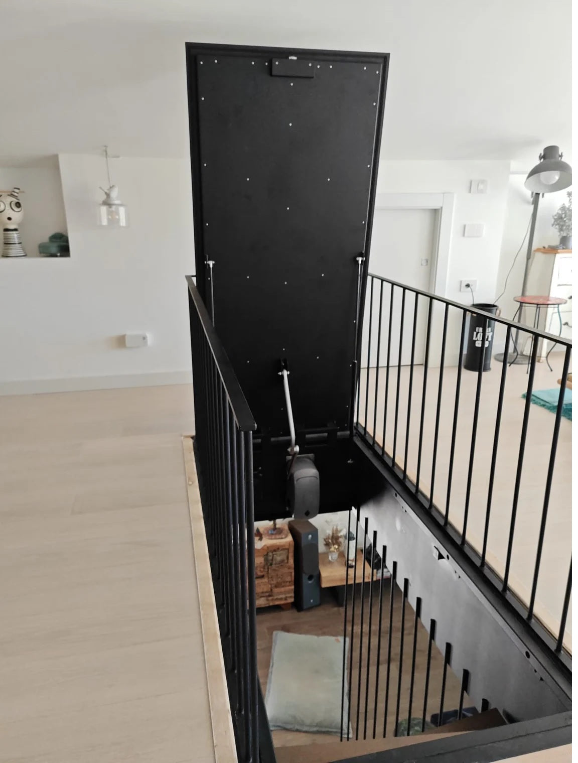 Bespoke Floor Hatch with Electric lifting system