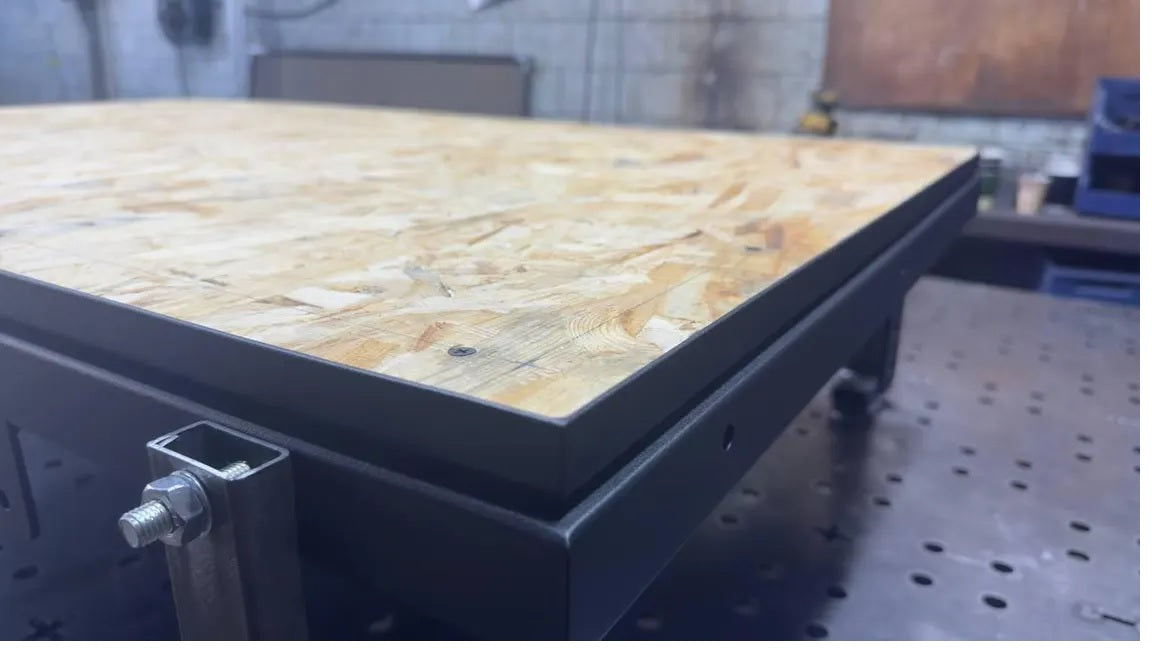 Tailored Steel Floor Access Panel with Hardwood