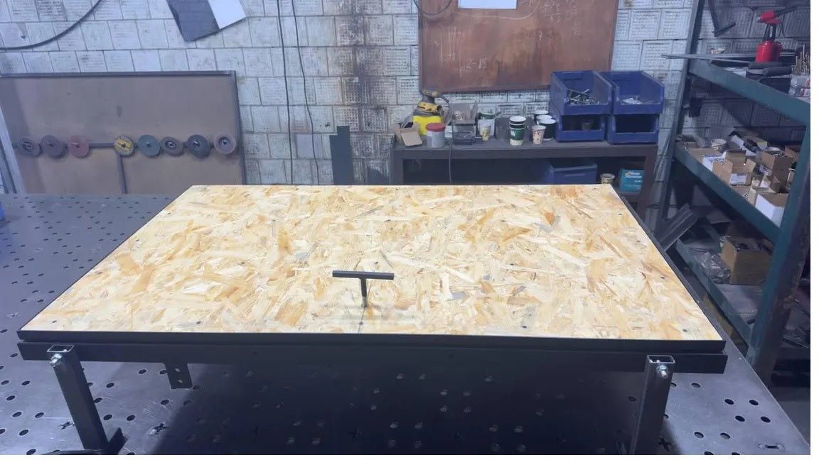 Tailored Steel Floor Access Panel with Hardwood