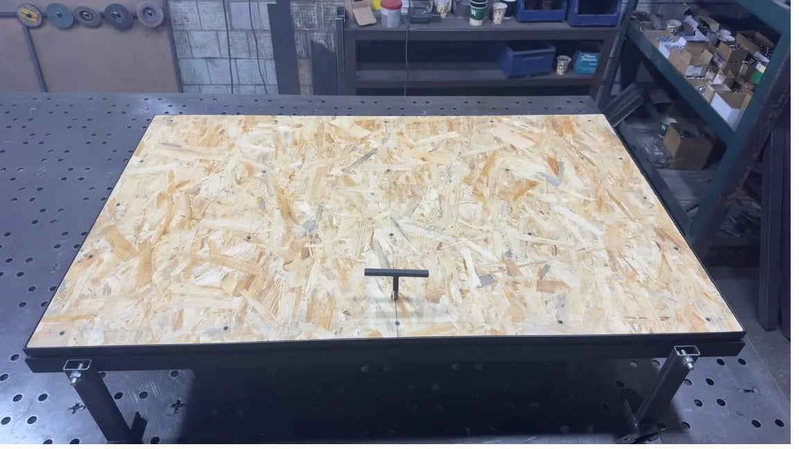 Tailored Steel Floor Access Panel with Hardwood