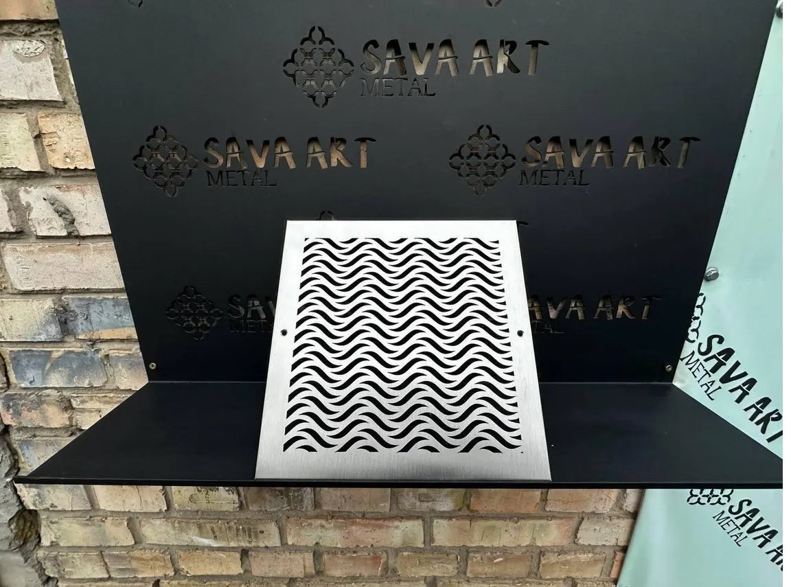 Fully customized STAINLESS STEEL Air Grilles 1mm thick flat (without rear frame)