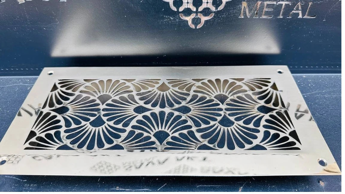 Fully customized PURE BRASS Air Grilles 1mm thick flat (without rear frame)