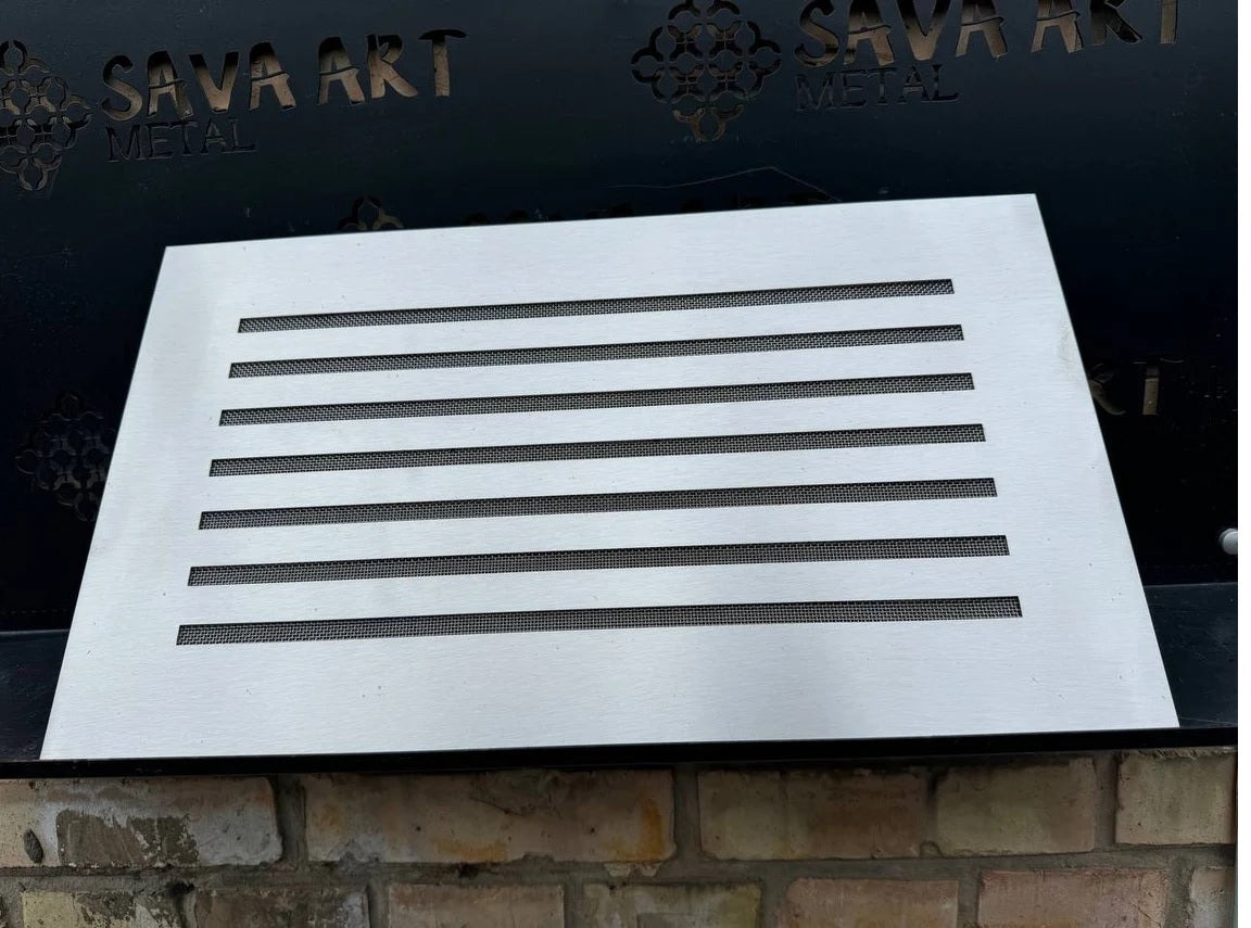 Fully customized STAINLESS STEEL Air Grilles 1mm thick flat (without rear frame)