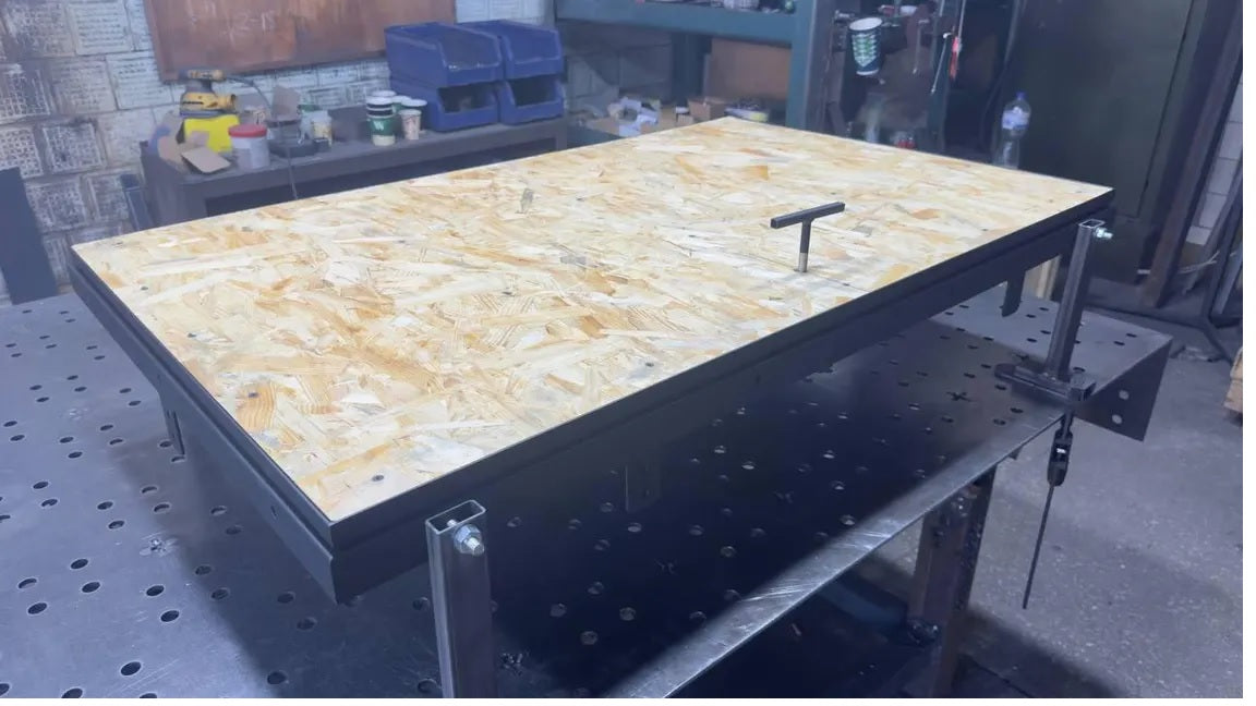 Tailored Steel Floor Access Panel with Hardwood