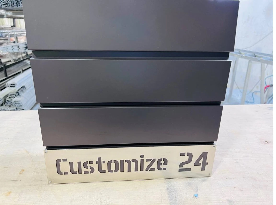Custom wall mount mailbox
