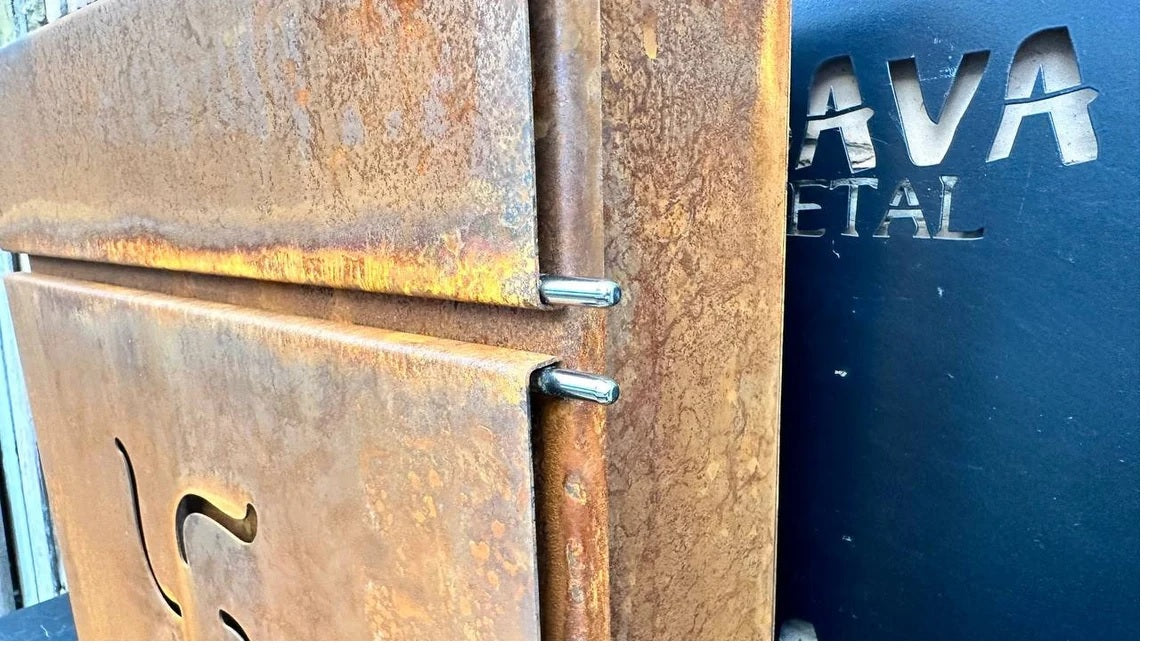 Custom Wall mount Corten steel mailbox