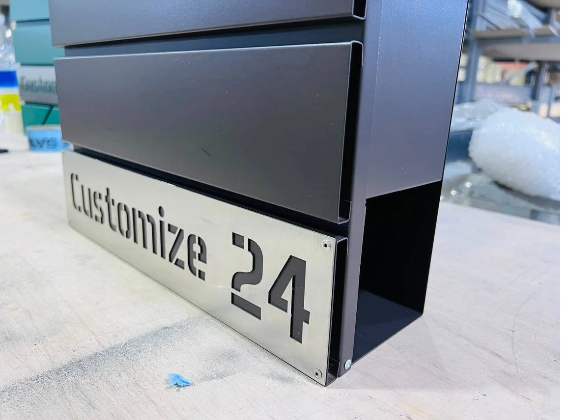 Custom wall mount mailbox