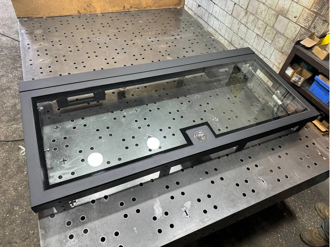 Artisan Glass Door Floor Hatch - Custom Built Glass Door Floor Hatches - Unique Handmade Access Panel for Your Space