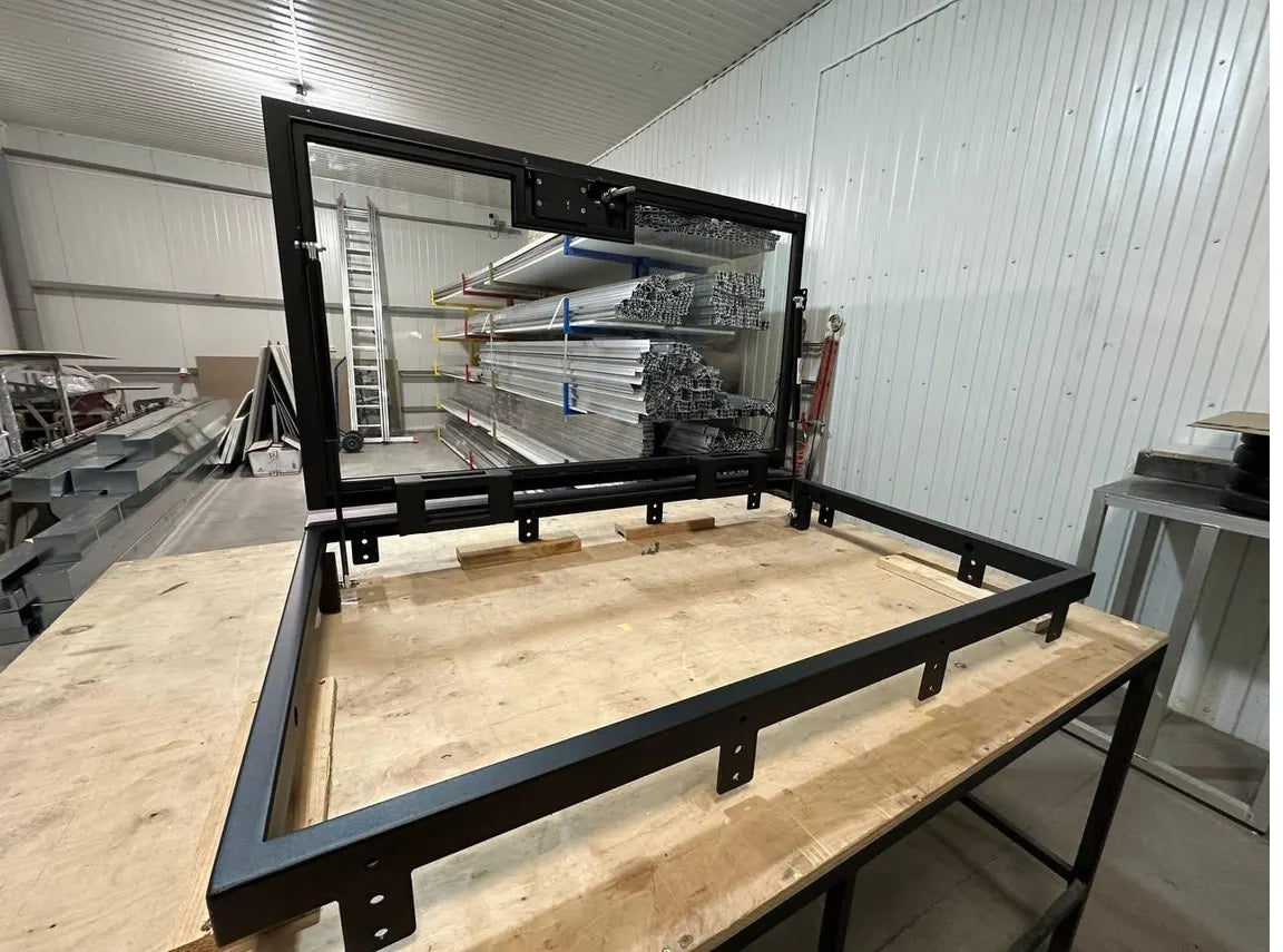 Made-to-order bespoke Glass Floor Door with Key lock system