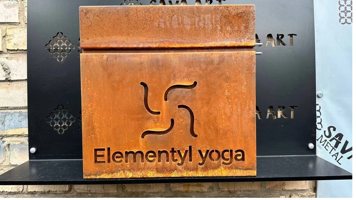 Custom Wall mount Corten steel mailbox